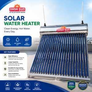 Dash Sun Premium 5G Solar Water Heater 20-Tubes 250LTR